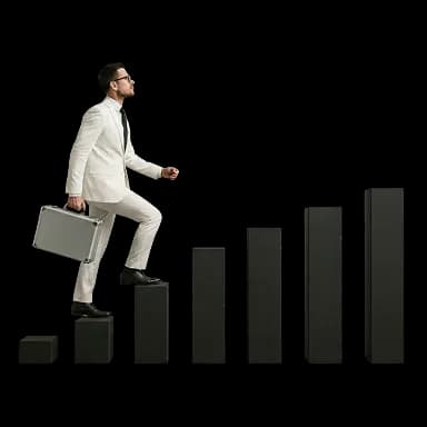 Career growth and future illustration.