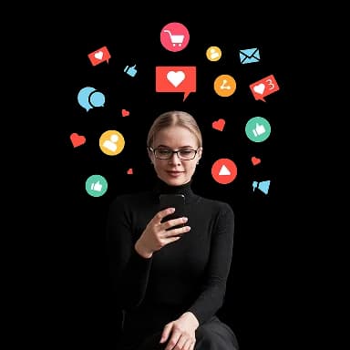 Marketing and social promotion illustration.
