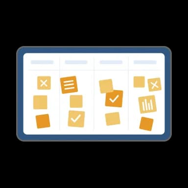 Marketing and workflow tools illustration.