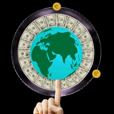 Global royalties and payouts illustration.